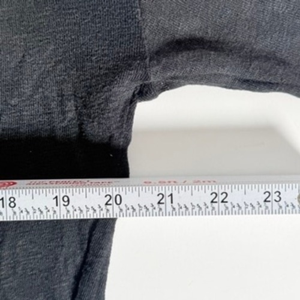 Vince Black 100% Tissue Linen Long Sleeve Top Crew Neck Medium y2k capsule fairy - Picture 8 of 9